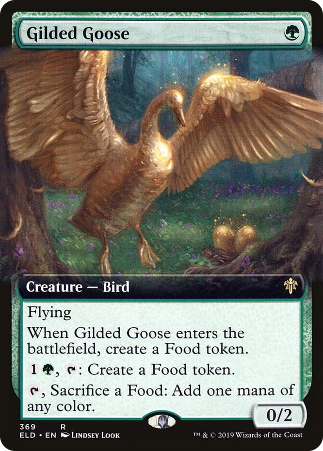 0369 Gilded Goose (Extended Art) R Throne of Eldraine