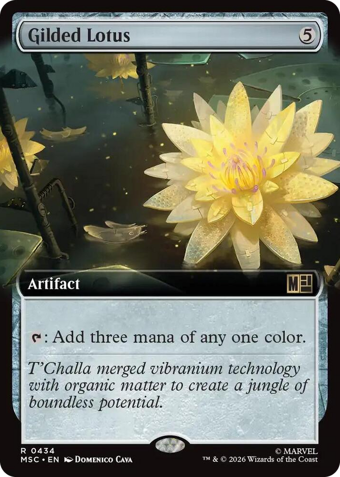 Gilded Lotus (Extended Art) #434 R - Commander: Marvel Super Heroes Pokemon card