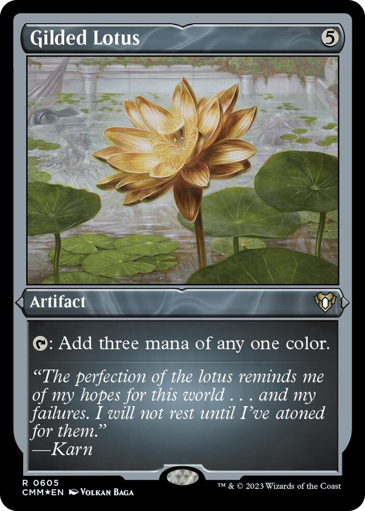 0605 Gilded Lotus (Foil Etched) R Commander Masters
