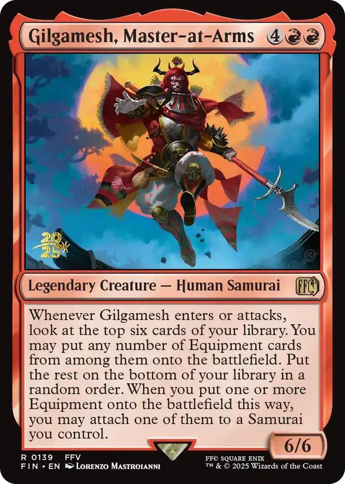 Gilgamesh, Master-at-Arms #139 R - Prerelease Cards Pokemon card