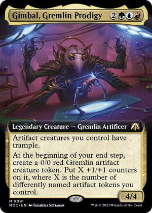 0091 Gimbal, Gremlin Prodigy (Extended Art) M Commander: March of the Machine