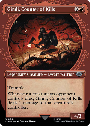 0804 Gimli, Counter of Kills (Showcase) (Surge Foil) U Universes Beyond: The Lord of the Rings: Tales of Middle-earth