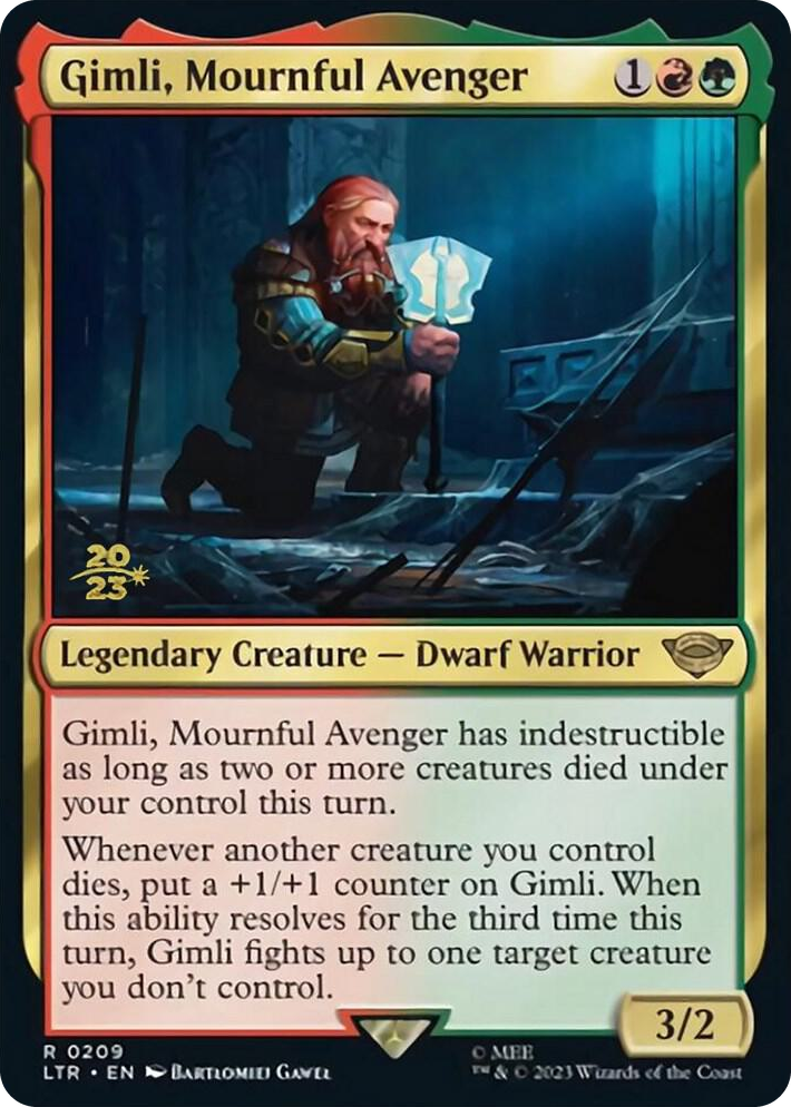 0209 Gimli, Mournful Avenger R Prerelease Cards