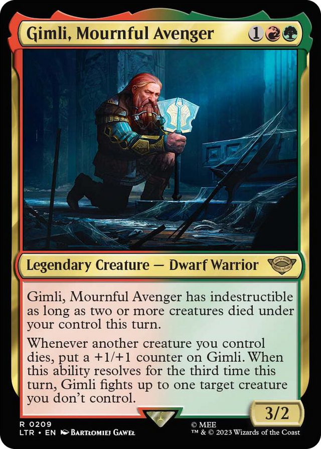0209 Gimli, Mournful Avenger R Universes Beyond: The Lord of the Rings: Tales of Middle-earth