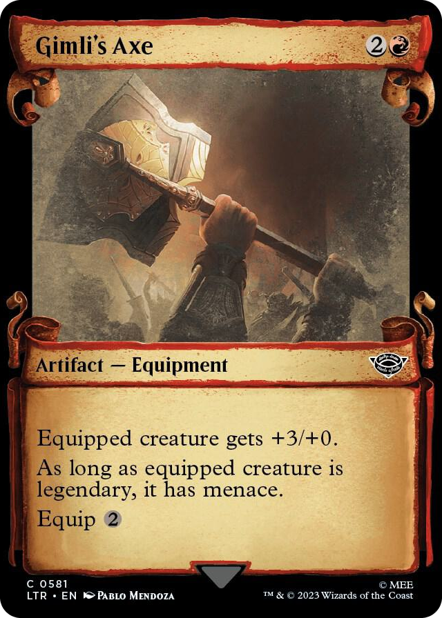0581 Gimli's Axe (Showcase Scrolls) C Universes Beyond: The Lord of the Rings: Tales of Middle-earth