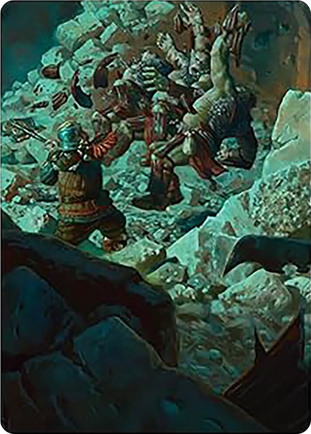 0004 Gimli's Reckless Might Art Card S Art Series: Universes Beyond: The Lord of the Rings: Tales of Middle-earth