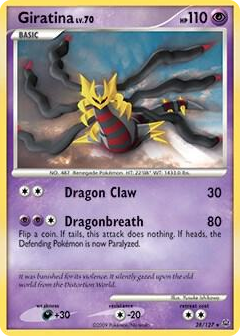 0028 Giratina Lv. 70 - 28/127 (DPPt Platinum) Holo Rare Deck Exclusives