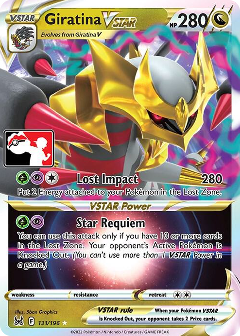 0131 Giratina VSTAR Ultra Rare Prize Pack Series Cards