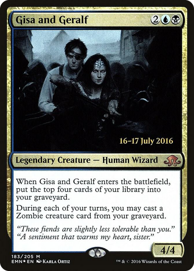 0183 Gisa and Geralf M Prerelease Cards