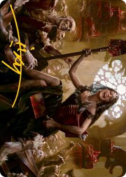 0035 Gisa, Glorious Resurrector Art Card (Gold-Stamped Signature) S Art Series: Innistrad: Midnight Hunt