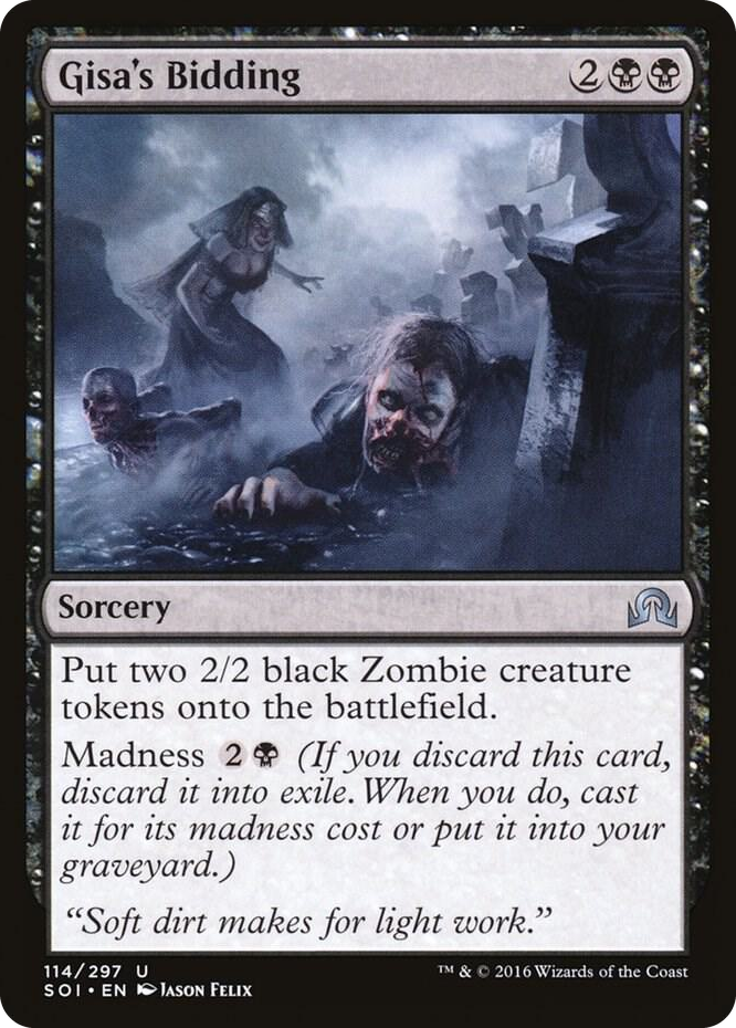 Gisa's Bidding #114 U - Shadows over Innistrad Pokemon card