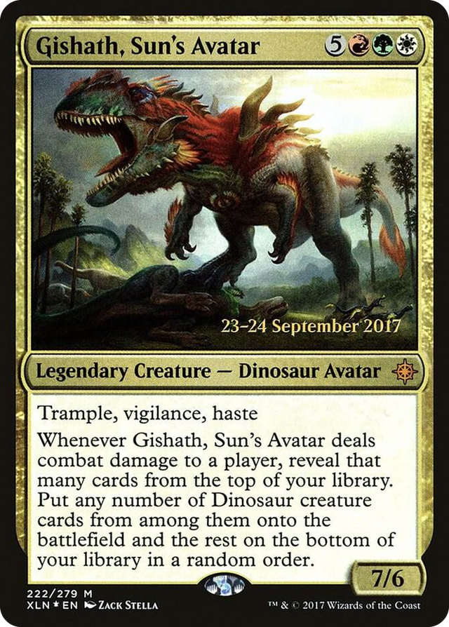 0222 Gishath, Sun's Avatar (XLN) M Prerelease Cards