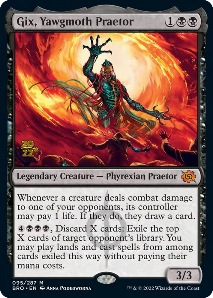 0095 Gix, Yawgmoth Praetor M Prerelease Cards