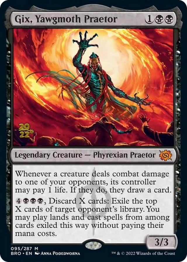 0095 Gix, Yawgmoth Praetor M Prerelease Cards