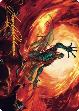 0016 Gix, Yawgmoth Praetor Art Card (Gold-Stamped Signature) S Art Series: The Brothers' War