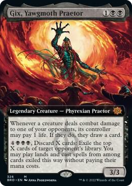 0326 Gix, Yawgmoth Praetor (Extended Art) M The Brothers' War