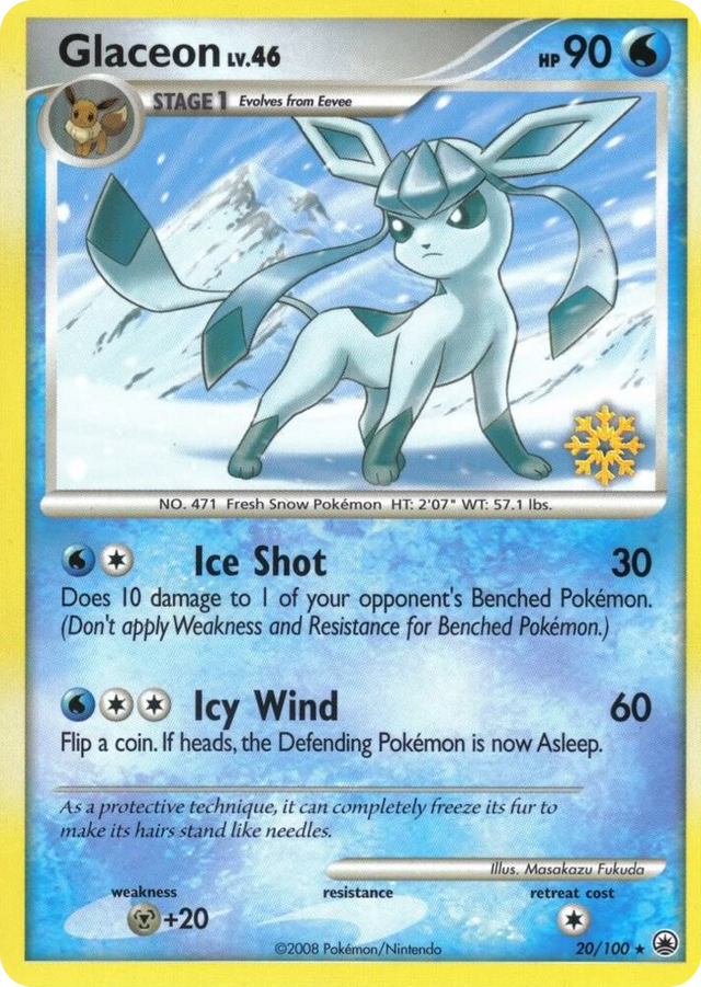 0020 Glaceon Promo Countdown Calendar Promos