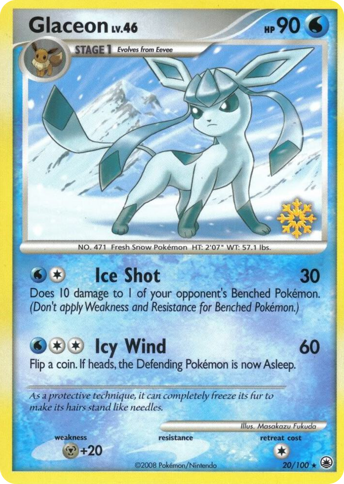 0020 Glaceon Promo Countdown Calendar Promos
