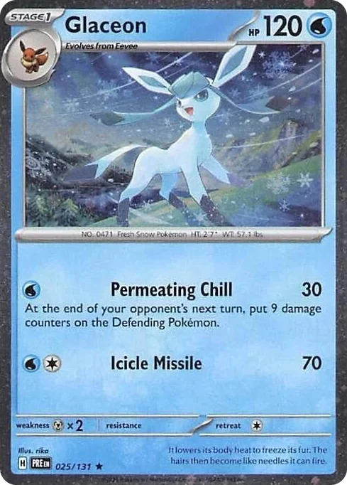 0025 Glaceon - 025/131 (Cosmos Holo) Rare Miscellaneous Cards & Products