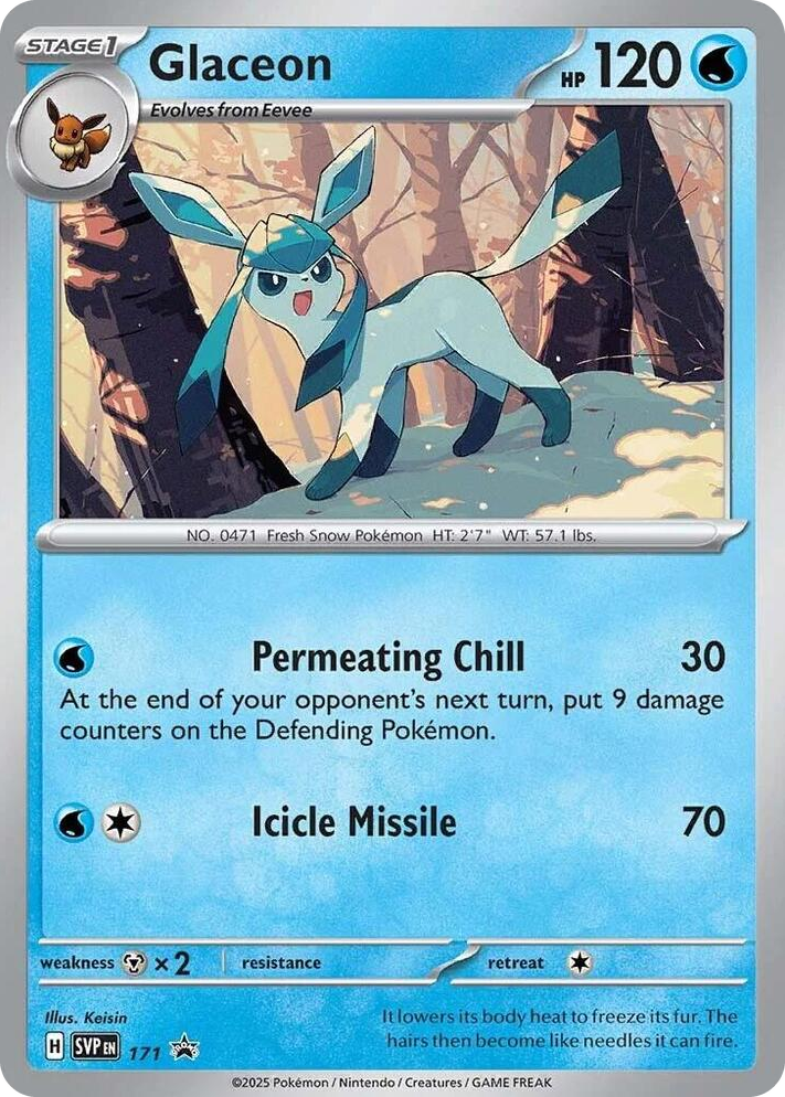 0171 Glaceon - 171 (Cosmos Holo) Promo Scarlet & Violet Promo Cards