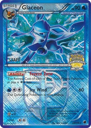 0023 Glaceon - 23/116 (City Championships) [Staff] Promo League & Championship Cards