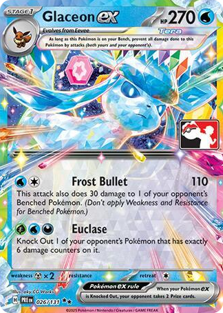 0026 Glaceon ex Double Rare Prize Pack Series Cards
