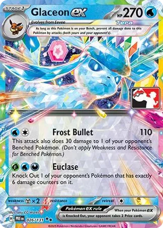 0026 Glaceon ex Double Rare Prize Pack Series Cards