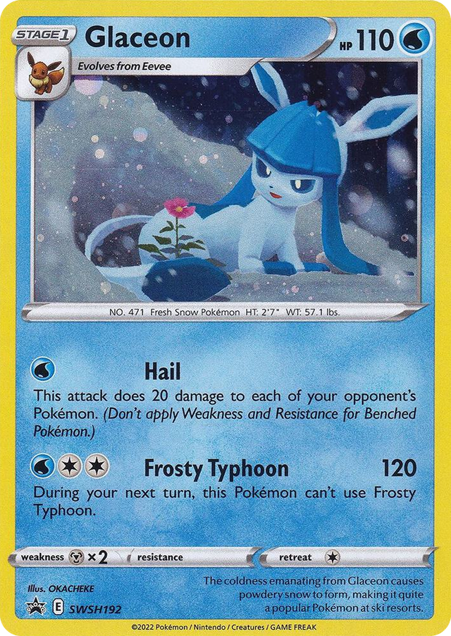 0192 Glaceon - SWSH192 Promo Sword & Shield Promo Cards