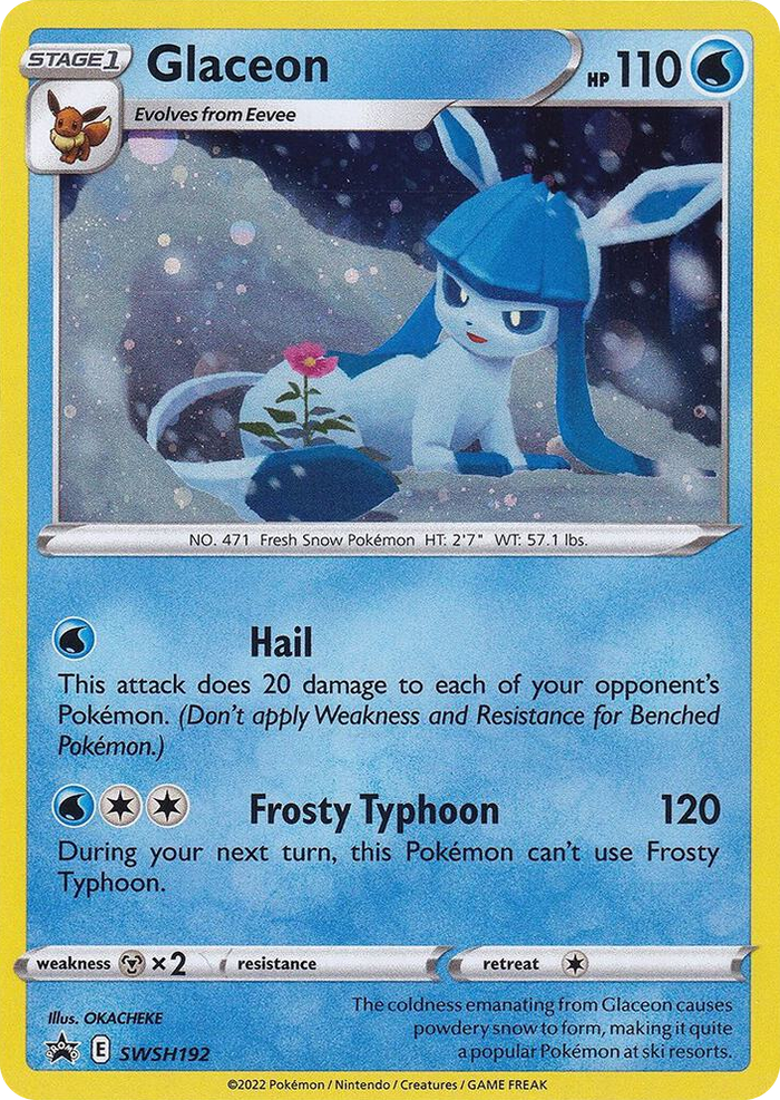 0192 Glaceon - SWSH192 Promo Sword & Shield Promo Cards
