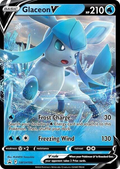 0196 Glaceon V - SWSH196 Promo Sword & Shield Promo Cards