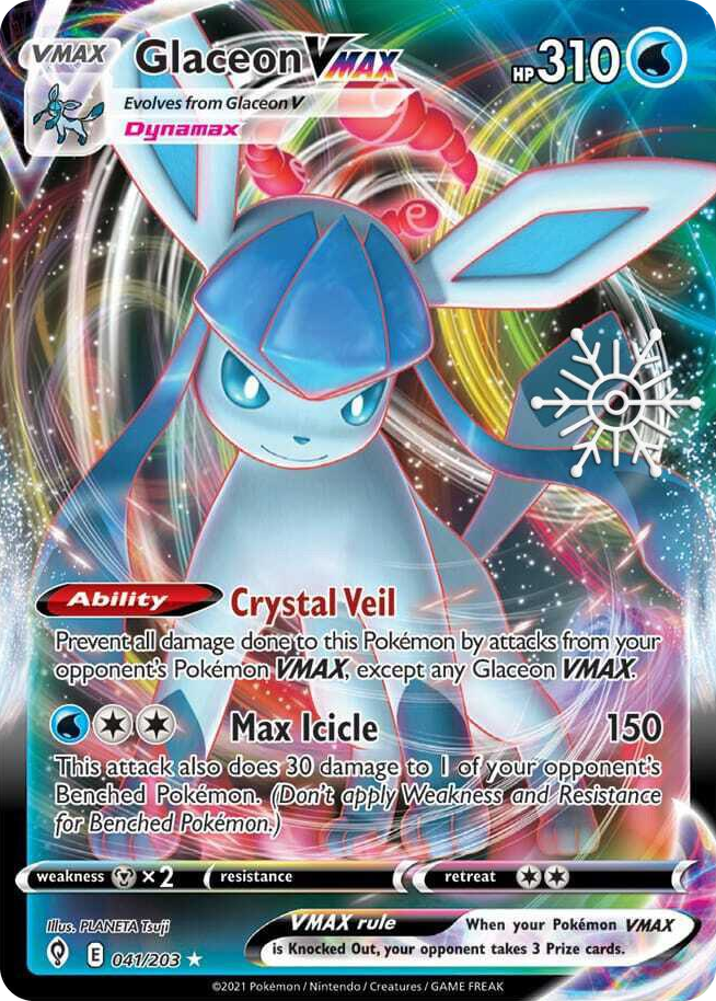 0041 Glaceon VMAX - 041/203 (Holiday Calendar) Ultra Rare Miscellaneous Cards & Products