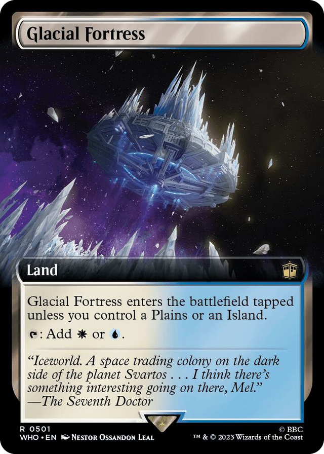 0501 Glacial Fortress (Extended Art) R Universes Beyond: Doctor Who