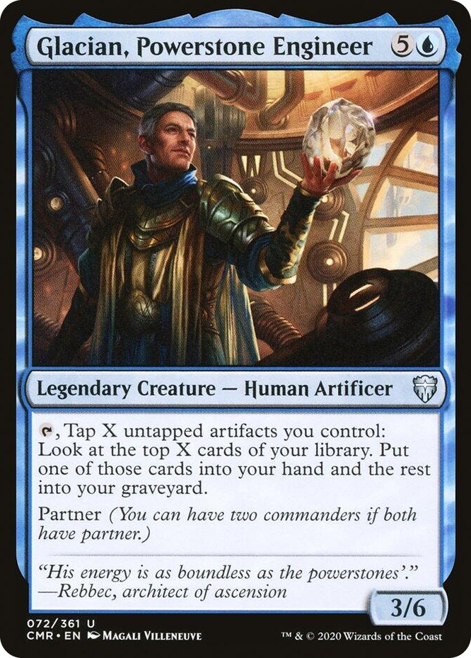 0072 Glacian, Powerstone Engineer U Commander Legends