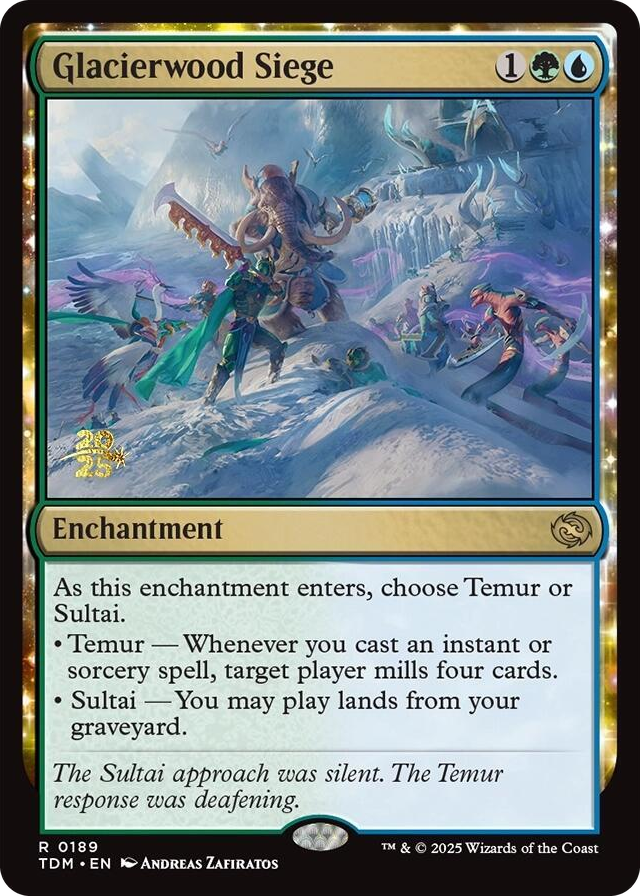 Glacierwood Siege #189 R - Prerelease Cards Pokemon card