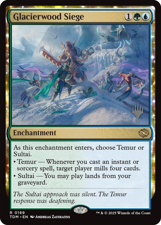Glacierwood Siege #189 R - Promo Pack: Tarkir: Dragonstorm Pokemon card