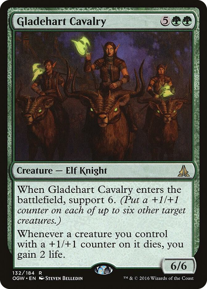 Gladehart Cavalry #132 R - Oath of the Gatewatch Pokemon card