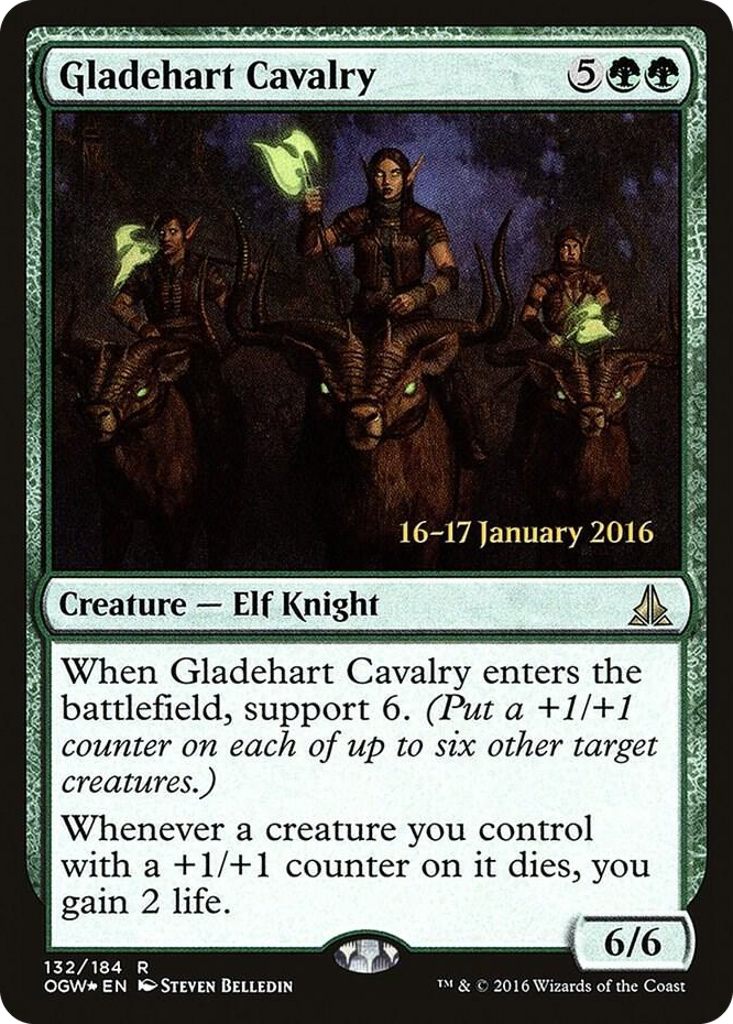Gladehart Cavalry #132 R - Prerelease Cards Pokemon card