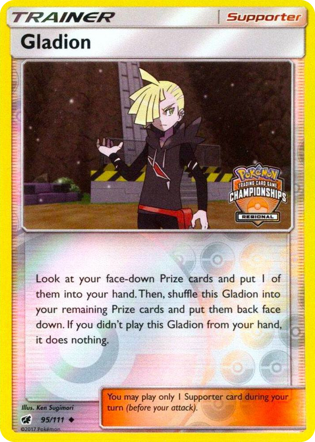 0095 Gladion - 95/111 (Regional Championships) Promo League & Championship Cards