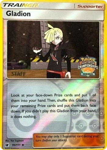 0095 Gladion - 95/111 (Regional Championships) [Staff] Promo League & Championship Cards