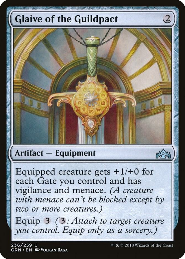 0236 Glaive of the Guildpact U Guilds of Ravnica