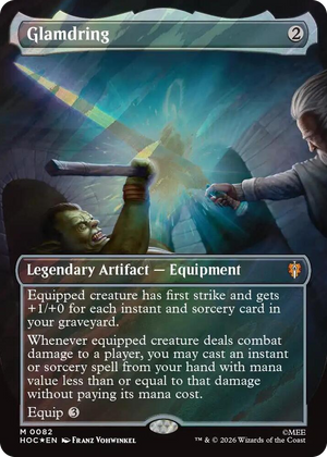 0082 Glamdring (Borderless) (Surge Foil) M The Hobbit: Eternal-Legal