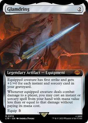 0376 Glamdring (Extended Art) M Universes Beyond: The Lord of the Rings: Tales of Middle-earth