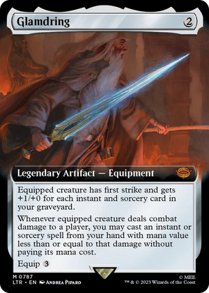 0787 Glamdring (Extended Art) (Surge Foil) M Universes Beyond: The Lord of the Rings: Tales of Middle-earth
