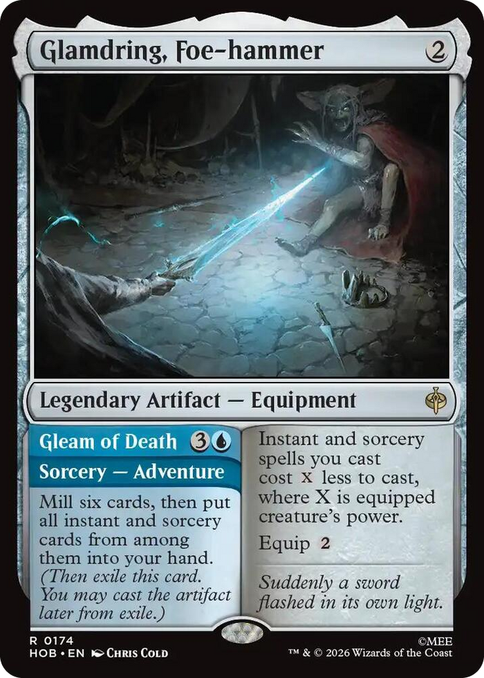 Glamdring, Foe-hammer #174 R - The Hobbit Pokemon card