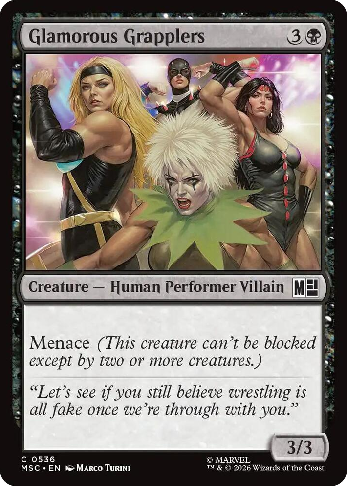 0536 Glamorous Grapplers C Commander: Marvel Super Heroes