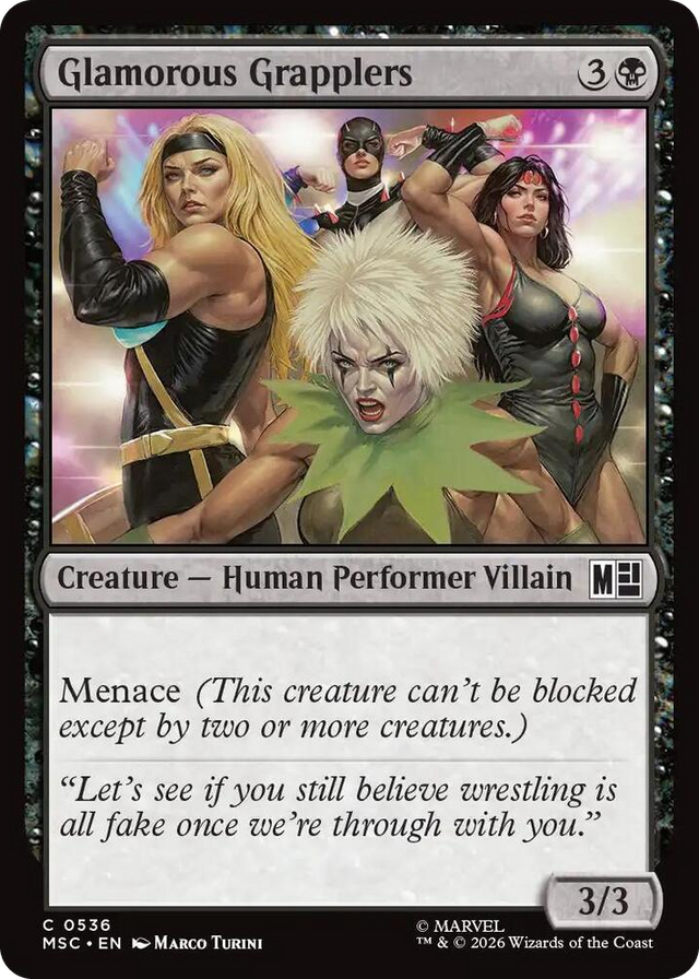 0536 Glamorous Grapplers C Commander: Marvel Super Heroes