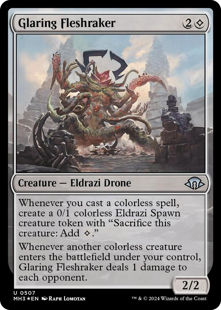 0507 Glaring Fleshraker (Ripple Foil) U Modern Horizons 3