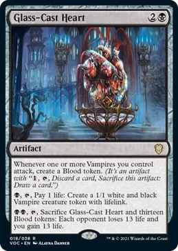 0018 Glass-Cast Heart R Commander: Innistrad: Crimson Vow
