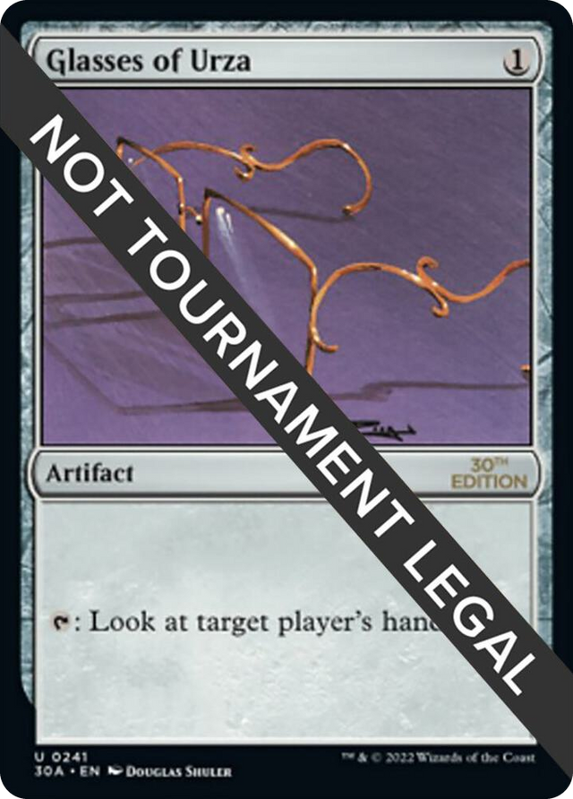 0241 Glasses of Urza U 30th Anniversary Edition