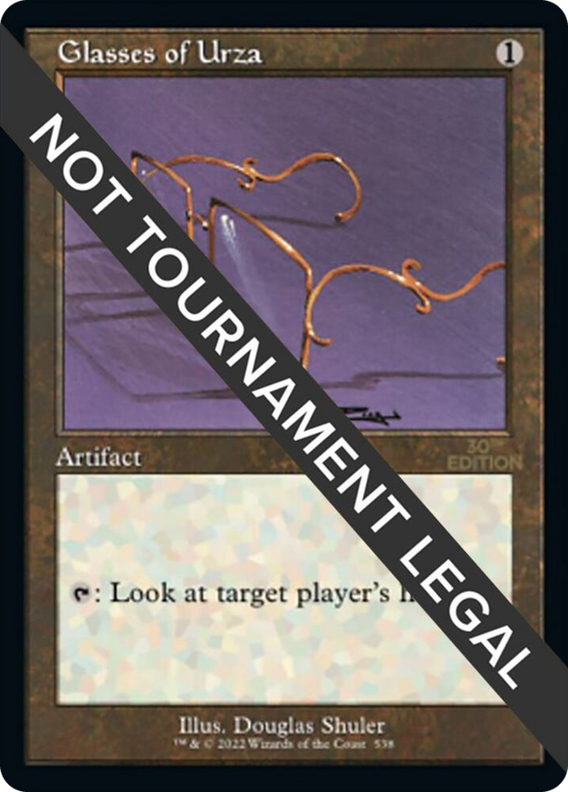 0538 Glasses of Urza (Retro Frame) U 30th Anniversary Edition